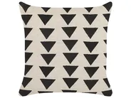 Throw Cushion CERCIS 45 x 45 cm Cotton Beige Geometric Pattern_838593