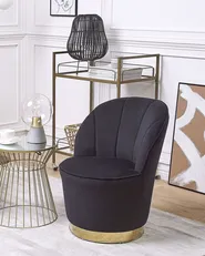 Armchair ALBY Velvet Black_1044701
