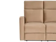 Sofa manuell verstellbar 2-Sitzer VERDAL Samtstoff Hellbraun_1081253