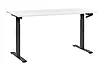 Schreibtisch manuell höhenverstellbar DESTINES 160 cm x 72 cm Weiß / Schwarz