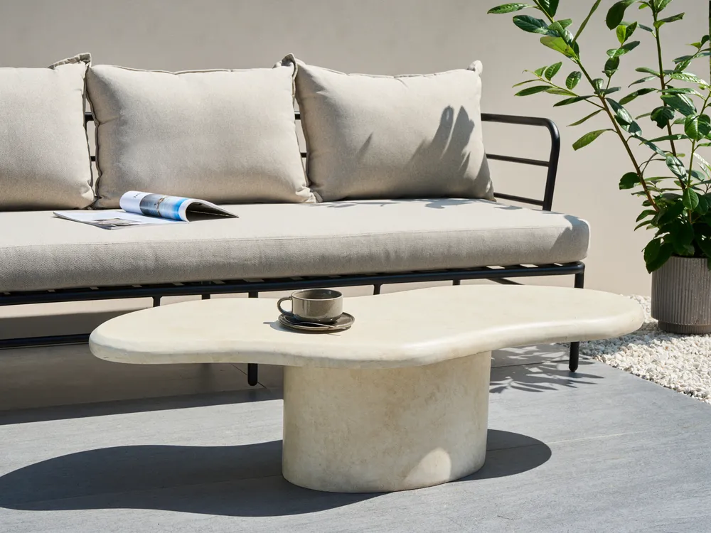 Couchtisch CONZA 57 cm 120 cm Beige