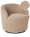 Drehsessel DAVIK Bouclé Taupe