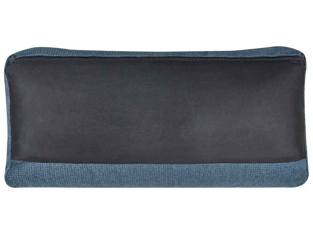 Ecksofa 4-Sitzer GLOSLI Chenillegewebe Blau rechtsseitig_915433