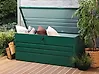 Aufbewahrungsbox CEBROSA 132 cm 62 cm Metall Dunkelgrün
