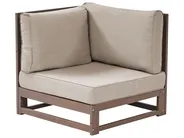Lounge Set mit Tisch 4-Sitzer TIMOR modular zertifiziertes Akazienholz Dunkelbraun_853388