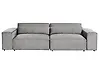 Modulsofa 2-Sitzer HELLNAR Stoff Grau