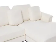 Corner Sofa 4 Seater OSLO Boucle White Left Hand_946679