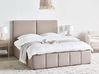 Ottoman Bed CASTELNAVET Fabric Taupe 160 x 200 cm (EU King Size)