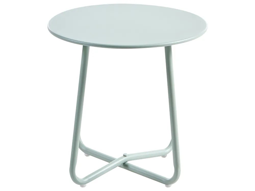 Lounge Set mit Tisch 2-Sitzer PASTO Metall Mintgrün_1057508