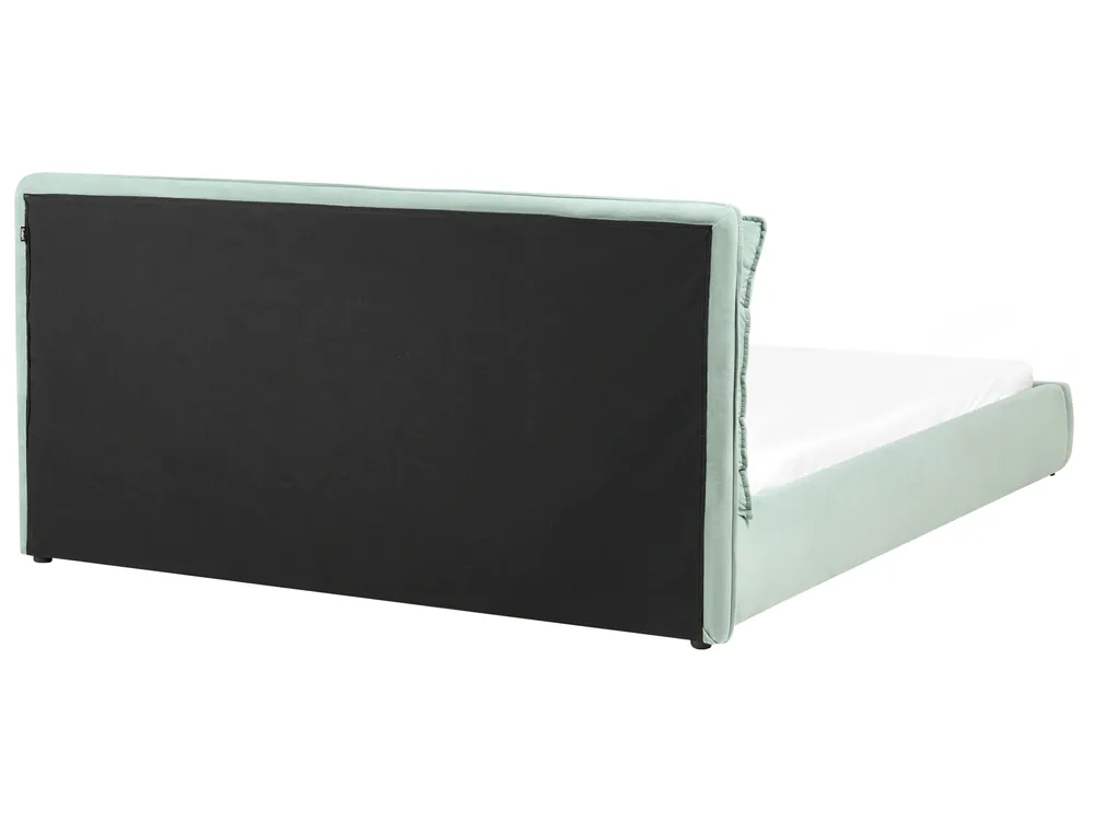 Bed Velvet BAJONNA 180 x 200 cm (EU Super King) Mint Green_1009550
