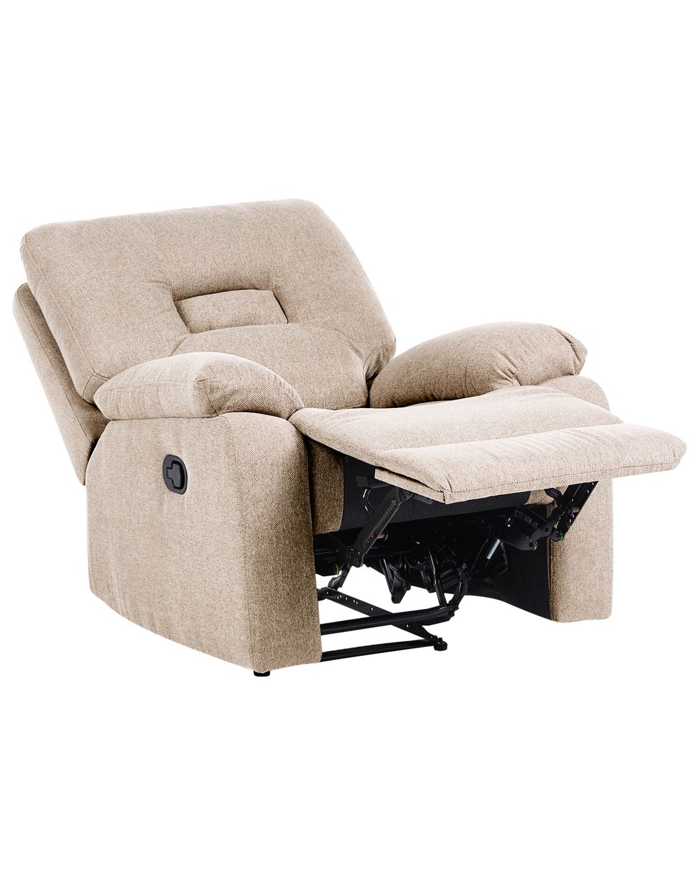 Relaxfauteuil BERGEN inclusief voetensteun Stof Beige