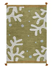 Kindervloerkleed JAJPUR  Groen 140 x 200 cm Katoen_1135246