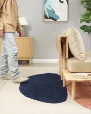 Sofa 2-Sitzer SALO mit Tischen Bouclé Dunkelgrün_962272