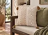 Throw Cushion MALUS 45 x 45 cm Cotton Light Brown Oriental Pattern
