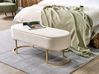 Polsterbank MILRY Samtstoff Hellbeige