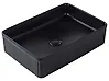Aufsatzwaschbecken GELDO 50 x 34 cm Keramik Schwarz