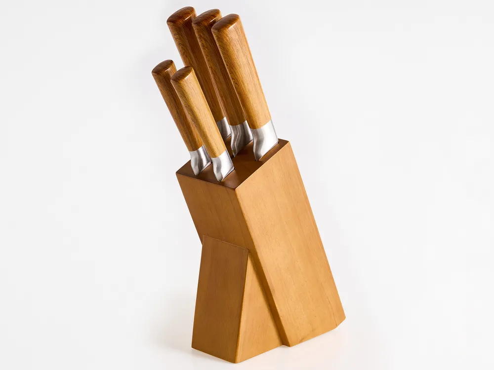 Messerblock-Set 5-teilig TOCHIGI Braun