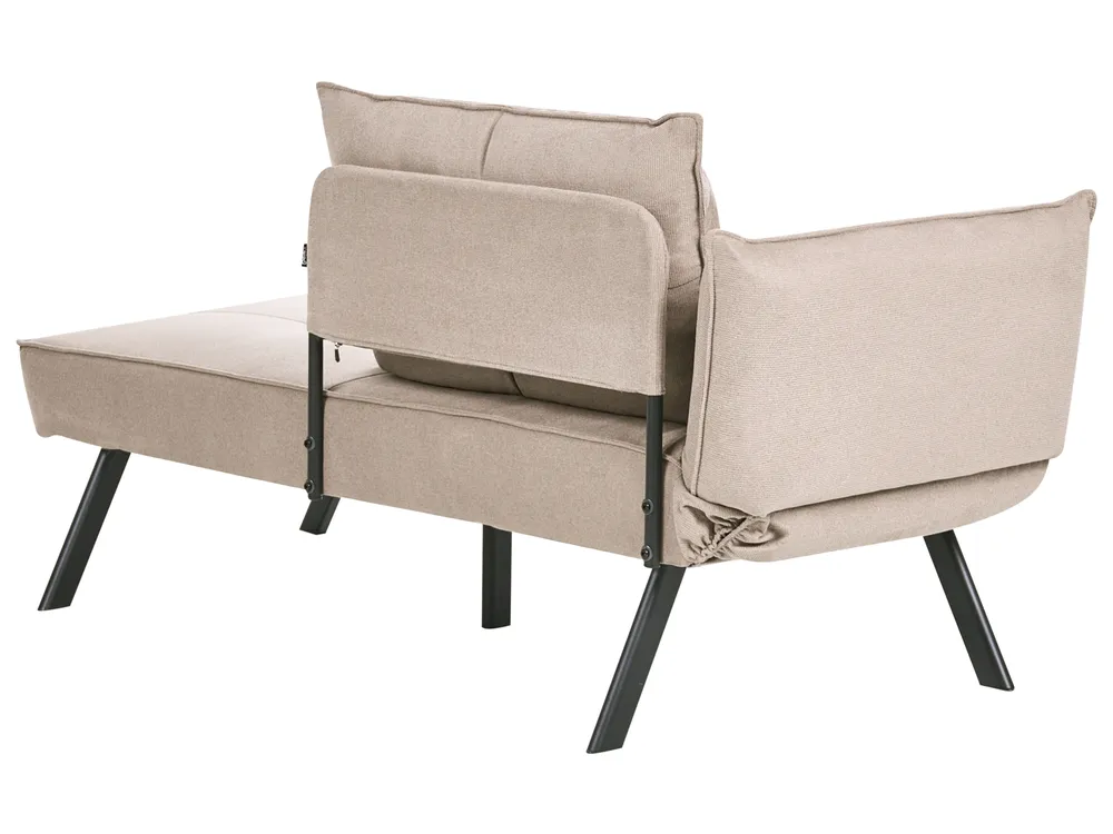 Left-Hand Chaise Longue ROCAMADOUR Fabric Taupe_1029214