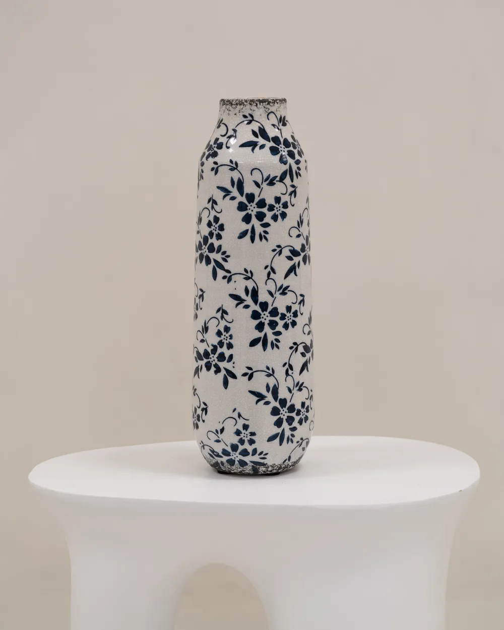 Blumenvase MULAI 30 cm Steinzeug Weiß_961339