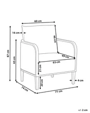 Gartensessel MONTEFALCO Metall Weiß_905460