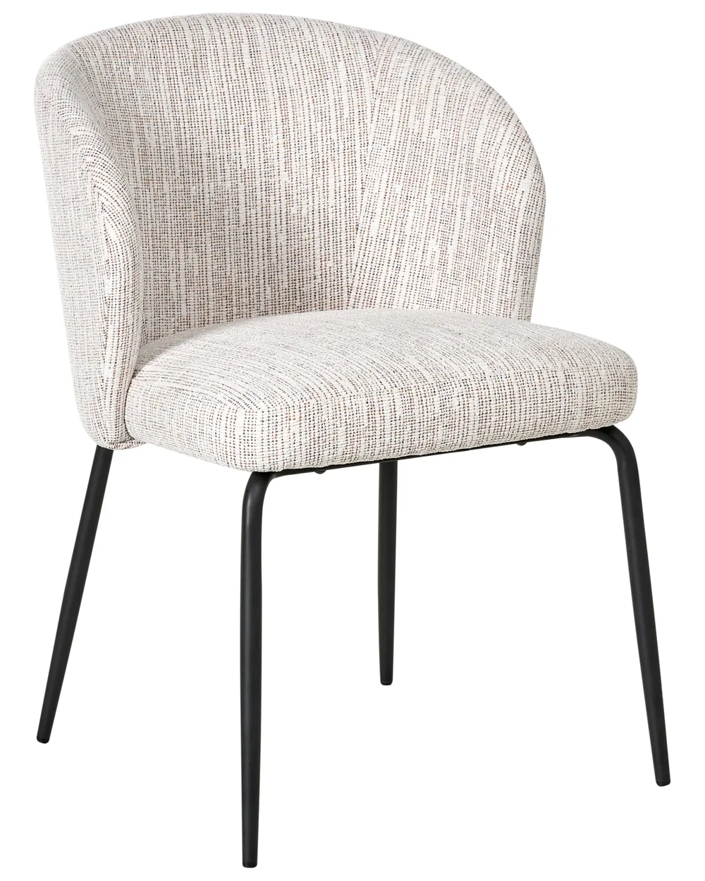 Set of 2 Dining Chairs ZANA Fabric Multicolour_1100348