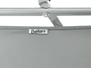 Sonnenliege FOLIGNO mit Relaxfunktion Metall Grau_995221