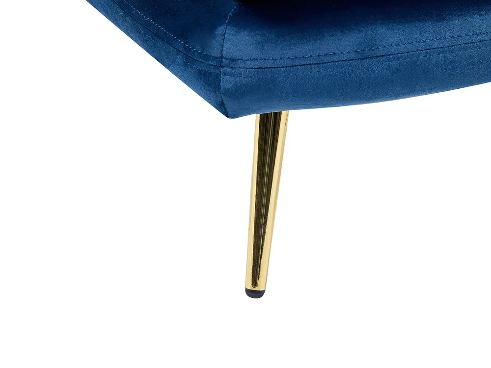 Left-Hand Chaise Longue GONESSE Velvet Blue_856925