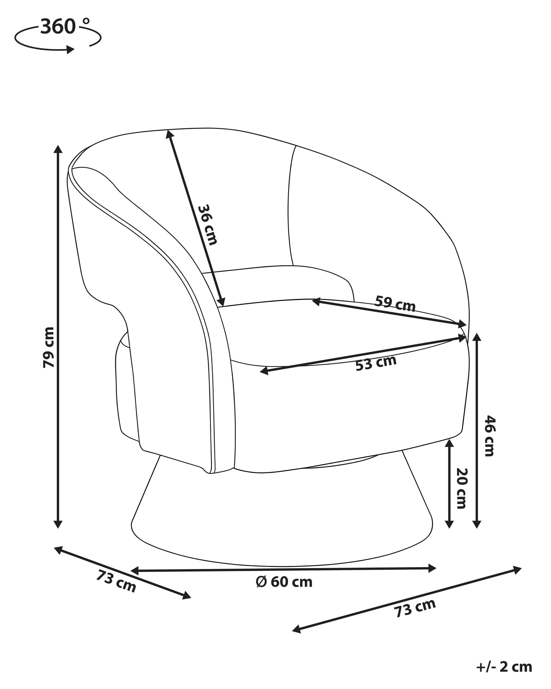 Draaifauteuil NAANTALI  Mosterdgeel_1164486