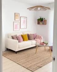 Pouf SHERALI Baumwolle Rosa_1160295
