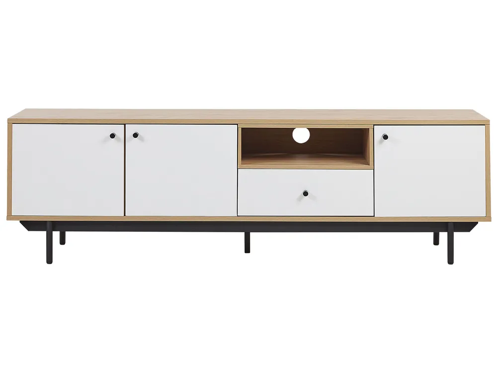 TV-Möbel ITACA Braun / Weiß_789831
