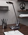 LED Schreibtischlampe CORVUS mit Dimmer Metall Schwarz