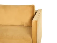 Sofa Bed 3 Seater EKSJO with Storage Velvet Mustard_848902