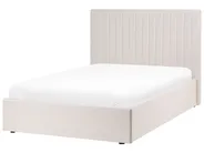 Ottoman Bed VION Fabric Light Beige 120 x 200 cm (EU Small Double)_1062873