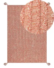 Teppich MUGLA Orange 140 x 200 cm Baumwolle_839673