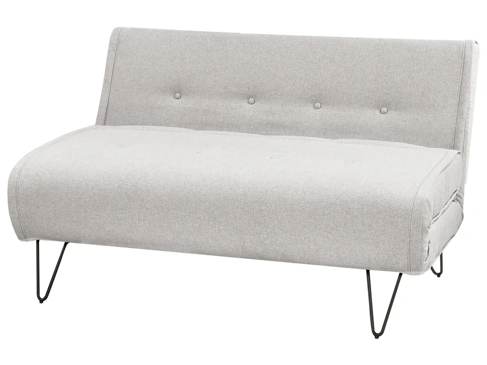 Schlafsofa 2-Sitzer VESTFOLD Stoff Hellgrau_930430