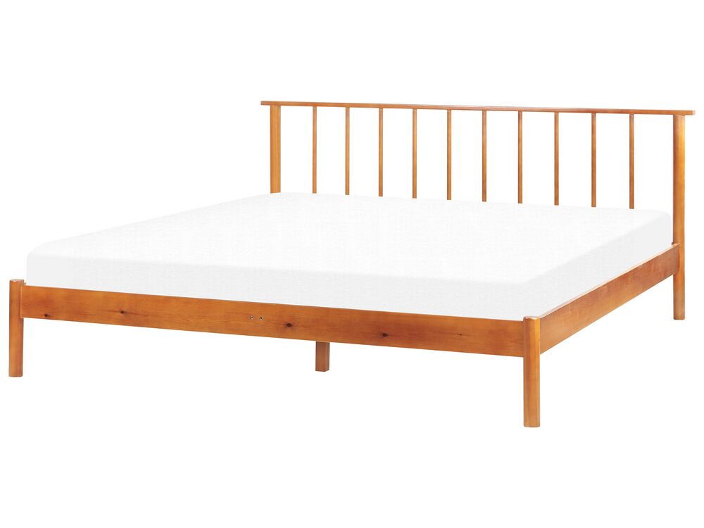 Bed Pine Wood BARRET 180 x 200 cm (EU Super King) Brown