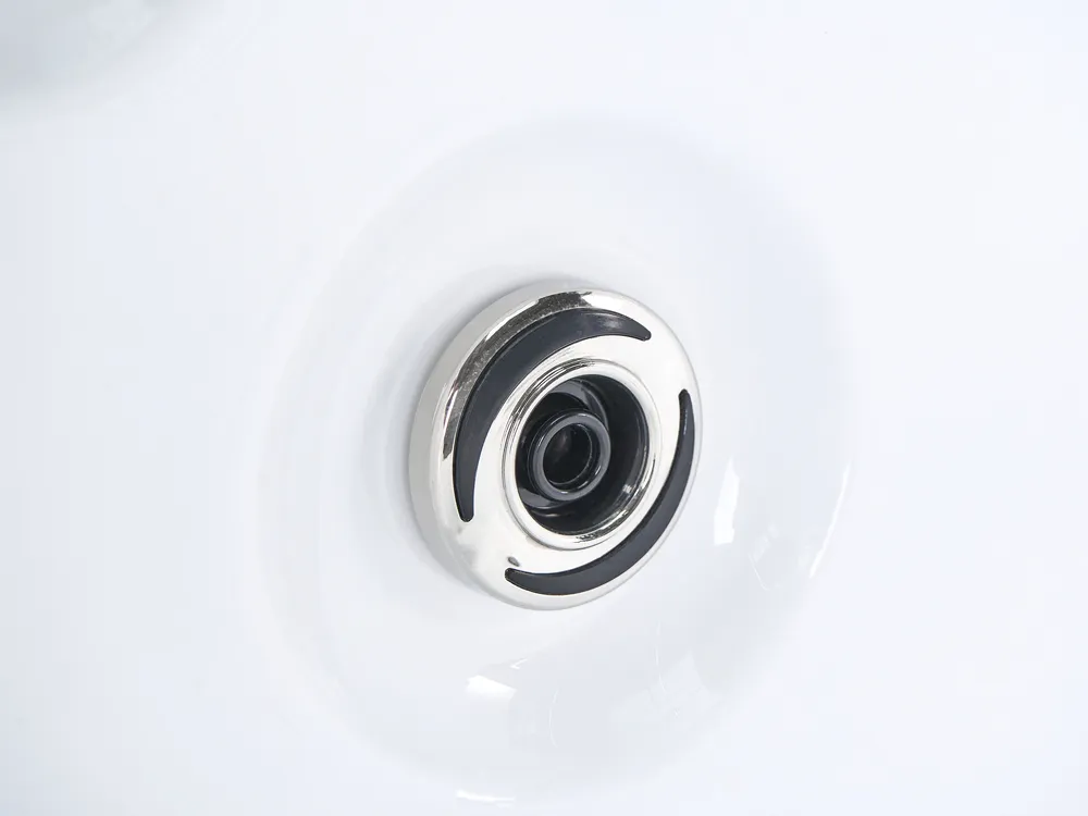 Outdoor Whirlwanne mit LED MUCURCA Grau_1081853