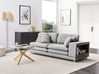 Sofa 2-Sitzer HEDEN mit Kissen Stoff Grau