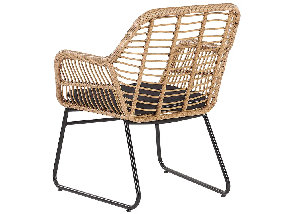 Lounge Set mit Tisch 4-Sitzer MINORI Polyrattan Beige_775677