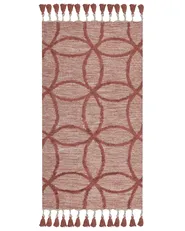 Teppich KIRSEHIR Rot 80 x 150 cm Baumwolle_848796