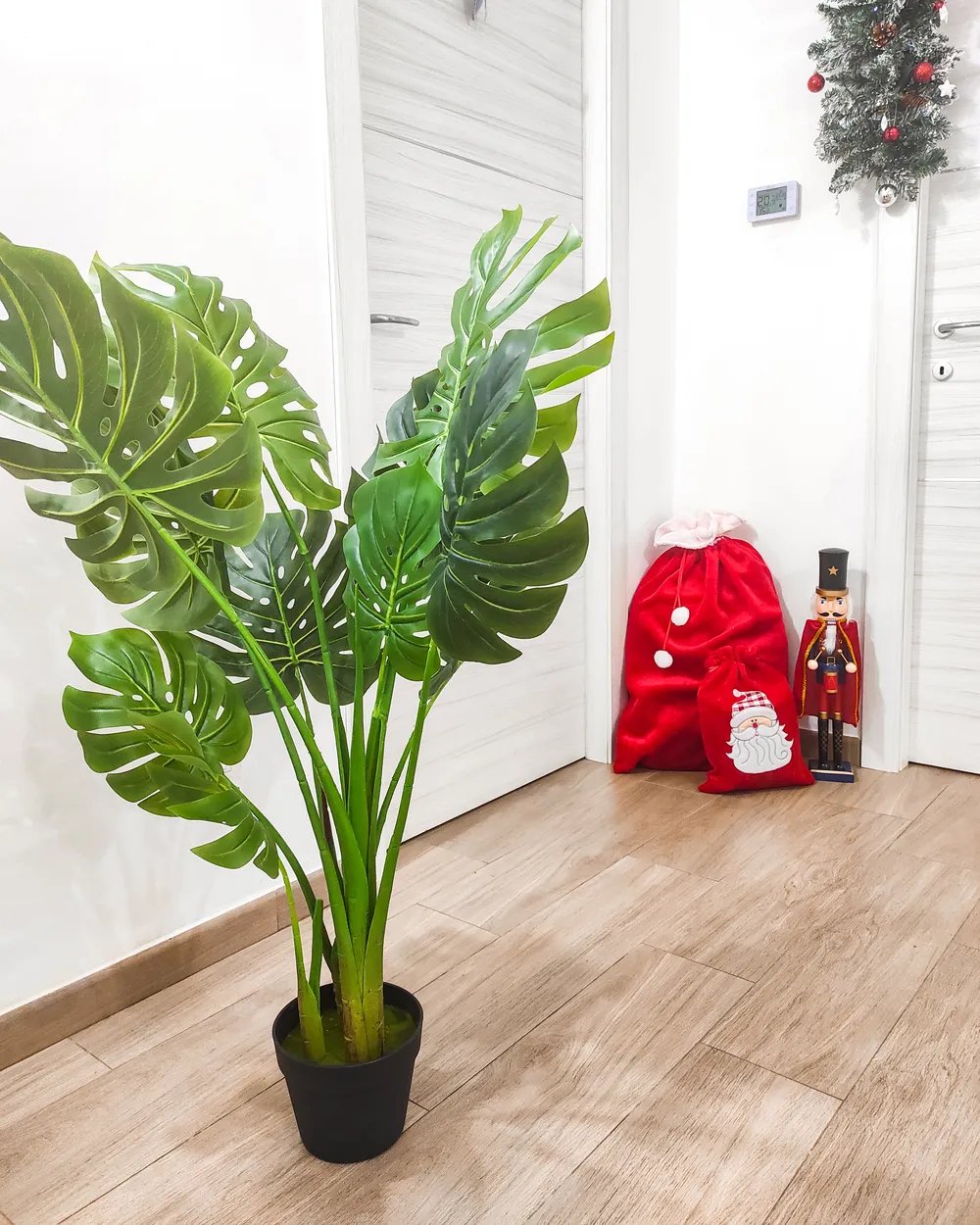 Kunstpflanze MONSTERA PLANT 113 cm Grn - Beliani.de