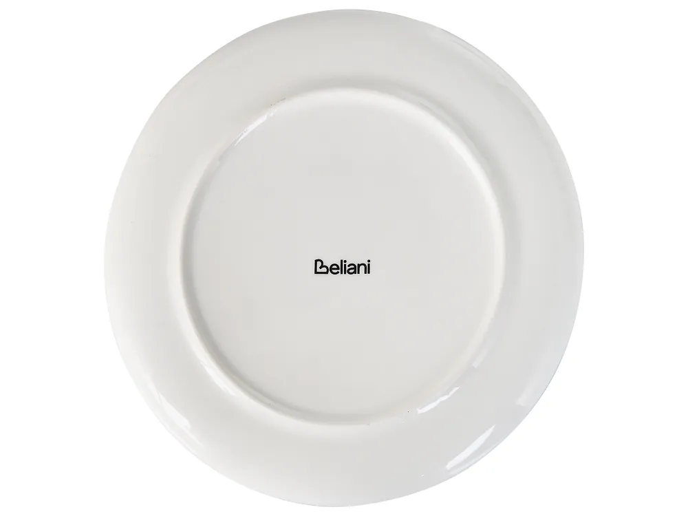 12-Piece Dinnerware Set MAHLEB Porcelain White/Blue_1191962