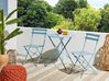 Bistro Set klappbar FIORI Metall Seeblau