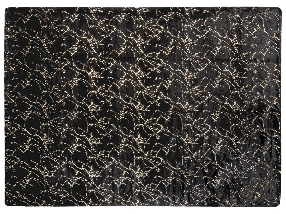 Kuscheldecke GODAVARI 150 x 200 cm Schwarz_820326