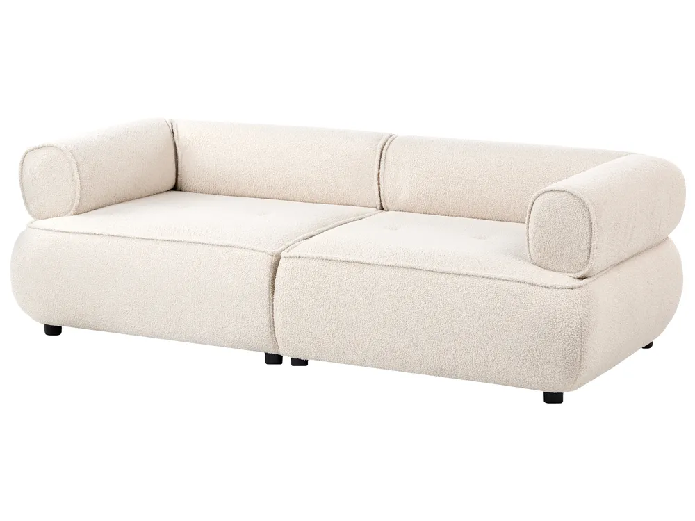 Sofa 3-Sitzer SALLA Bouclé Cremeweiß_1058158
