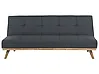 Schlafsofa 3-Sitzer FROYA Stoff Dunkelgrau