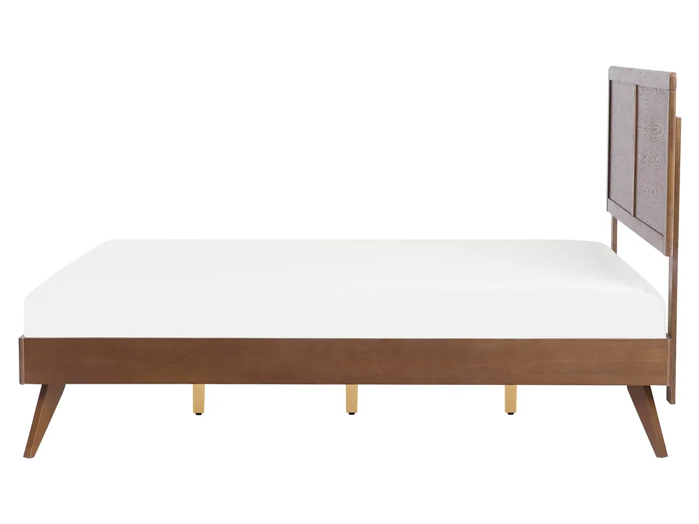 Bed ISTRES 160 x 200 cm (EU King Size) Dark Ash Wood_727922