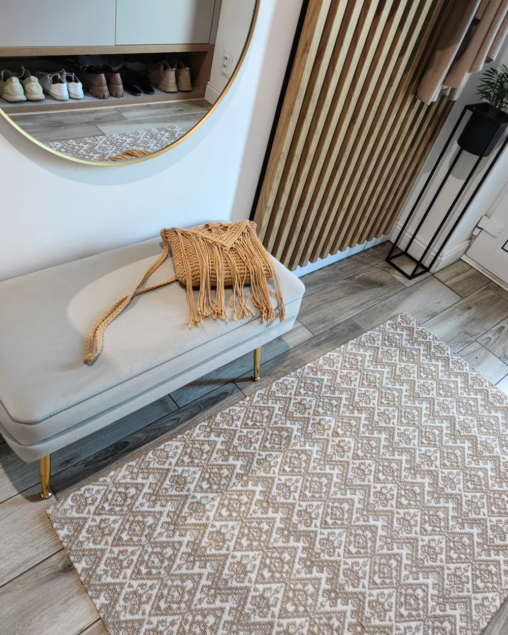 Rug ATIMA Beige 160 x 230 cm Jute_945171
