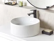 Aufsatzwaschbecken GELDO ⌀ 37 cm Keramik Weiß_922387