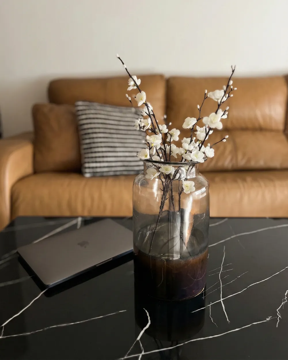 Bloemenvaas BHATURE 30 cm Glas Meerkleurig_1052433